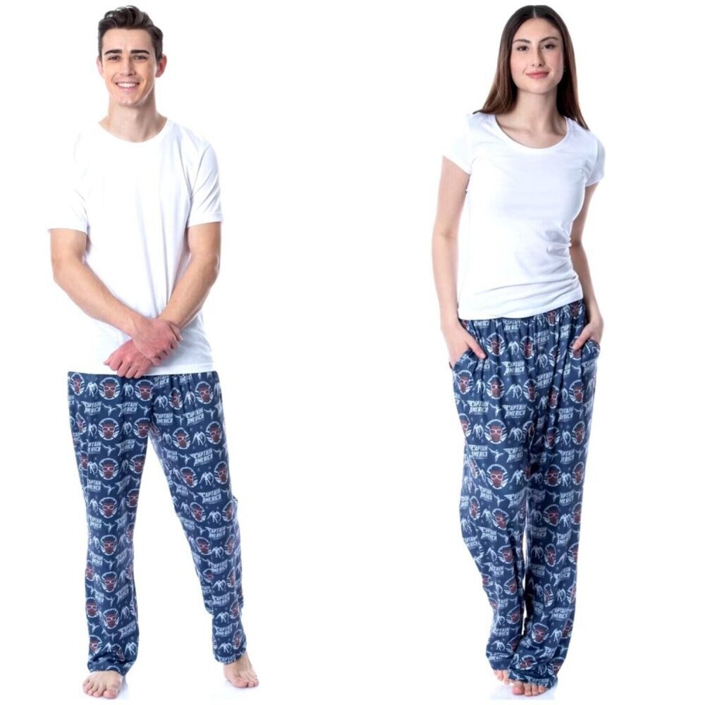 Marvel Unisex Size‎ L Falcon Captain America Print Pajama Pants NWT NEW